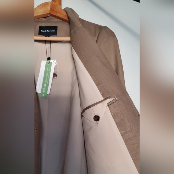 Trench coat in linen and ten cells, XS - Picture 3 of 4